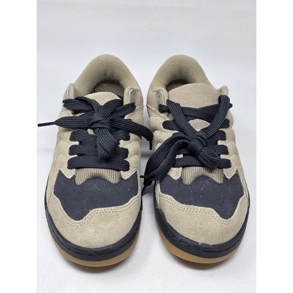 Jordan Session Sneakers Kids Size 6.5Y Khaki Black Suede Gum Sole IB5679-200 NEW